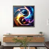 >SALE<Full Embroidery Cotton Thread 11CT Printed Taiji Planet Map Cross Stitch 45x45cm