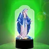 5D DIY Diamond Painting 7 Color Night Light Lamp Home Decoration Ornament Gift Kit(Maria)