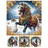 (Multi-Style)Christmas Horse-Partial Special Shaped Diamond Painting 40*40cm