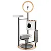[US Local Warehouse] 66-Inch Cat Tree with Scratching Post Cat Tower Multi-Level Cats Furniture with Dangling Ball Platform Hammock for Indoor Cats Large Adult