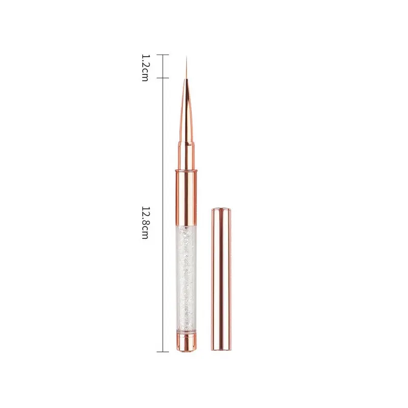 Acrylic 3D Nail Art UV Gel Drawing Painting Brush Sculpting Builder Nails Liner Tips Manicure Tool-Nail Inspo