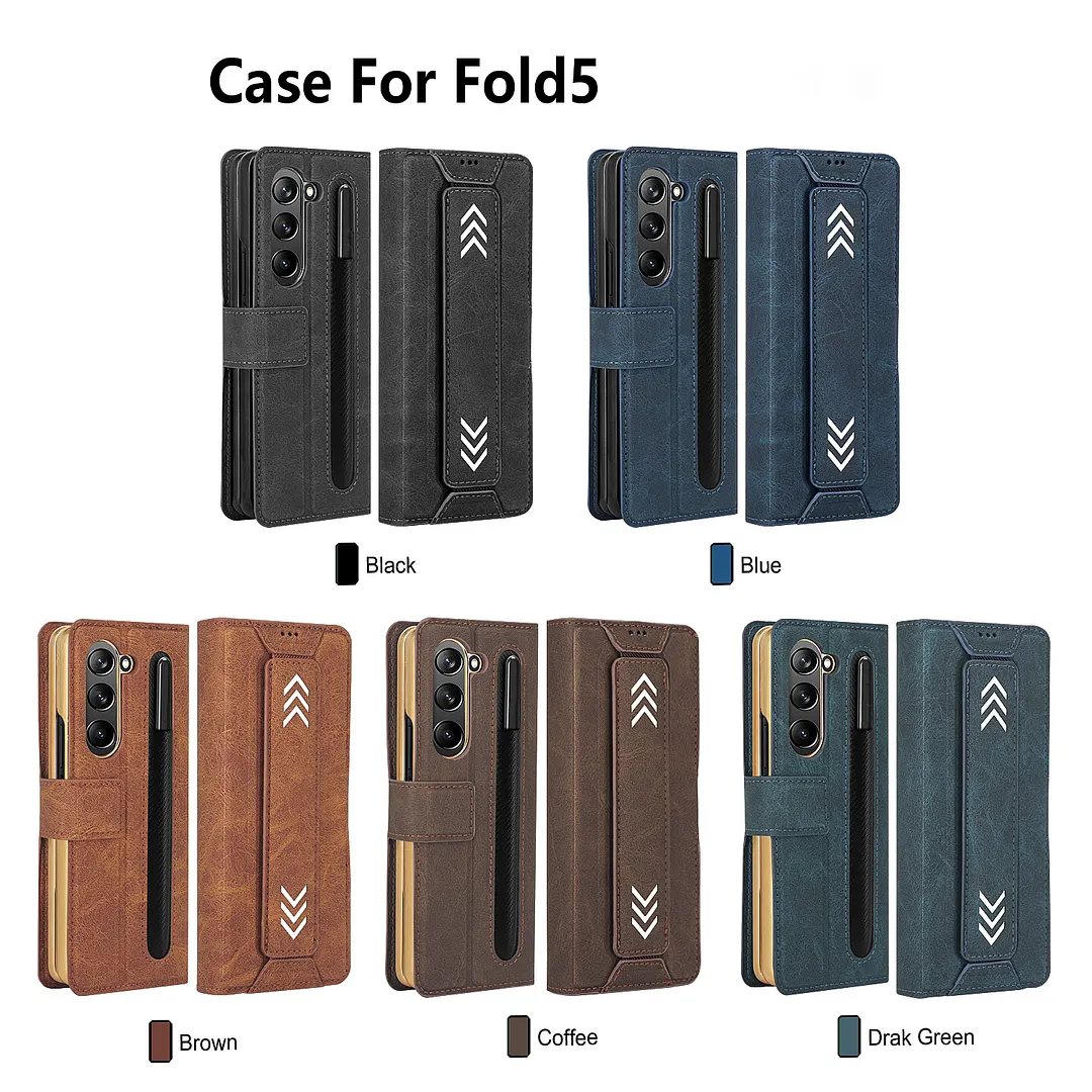 for Samsung Galaxy Z Flip 6 case Tempered Glass Screen Protector Genuine Leather Phone case  for Samsung Galaxy Z Flip 6