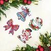 4Pcs Acrylic Special Shaped Christmas DIY Diamond Art Brooch Kit