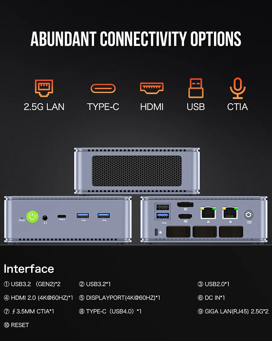 AMD Ryzen 7 7840HS Mini PC--NucBox K6