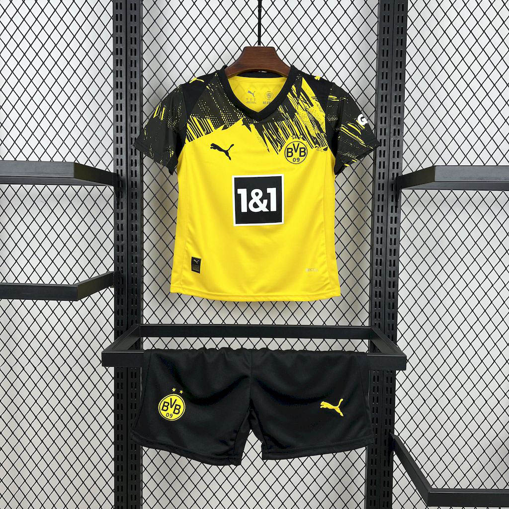 2025-2026 KIDS Dortmund Home Football Shirt 1:1 Thai Quality Maxi Kit