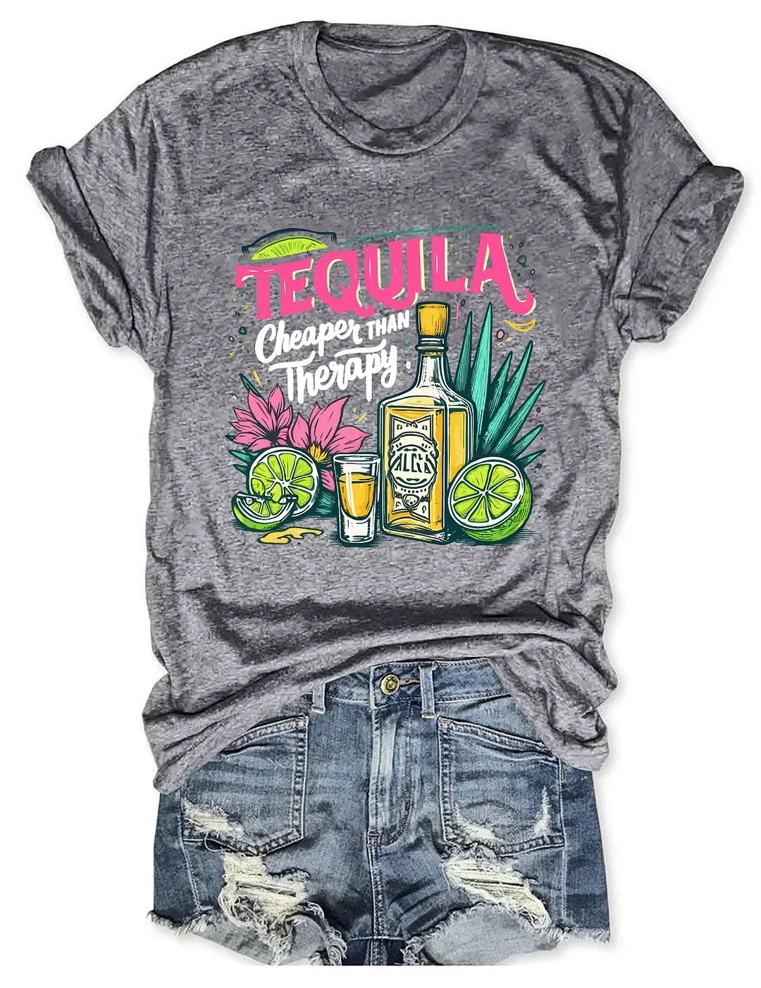 Tequila Cheaper Than Therapy T-shirt