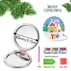 DIY Double Sided Special Shape Diamond Painting Compact Mirror Kit(Snow Room)