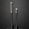 240W Braided Fast Charge Cable with Built-in Phone Stand Data Cable Charger Cord