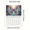 Special Shaped Butterfly Flower 5D DIY Diamond Art Monthly Planner Kit