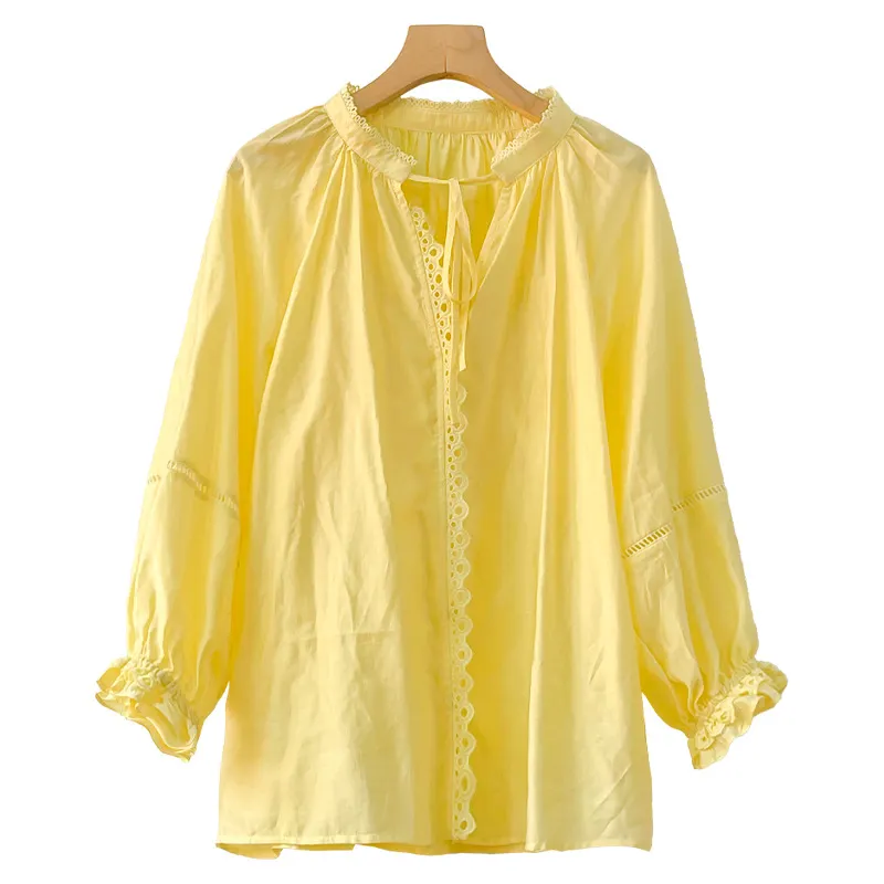 Uveng Uveng Spring And Summer New Shirt Women Loose Design French Temperament Lady Shirt Shenzhen South Oil Women's Clothing