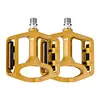 Double DU Bicycle Pedal Waterproof Alloy Pedal Anti-Slip Widened Nail Pedal