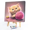 【Limited Stock Sale】Cat Playing Yarn-Paint by Numbers Acrylic Painting 40*40cm