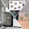 (US Local)6Pcs Acrylic Glass Painting Animals DIY Fridge Stickers for Fridge Whiteboards