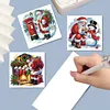6pcs Diamond Painting Santa Claus Greeting Cards Congratulations Cards & Gifts