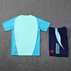 2025/2026 Flamengo Pre-Match Light Blue Training Shirt+Shorts 1:1 Thai Quality
