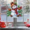 (US Local)Xmas Snowman Theme DIY Diamond Art Pendant Wall Door Decoration