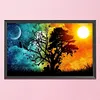 Silhouette Tree - 11CT Stamped Cross Stitch - 35*50cm - Natural