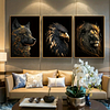 Black Gold Animal - Round/Square AB Drills Diamond Painting(60*45cm) 