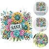 (US Local)Acrylic Special Shape Flowers 5D DIY Diamond Painting Dots Pendant for Window