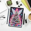 (US Local)50-Page A5 Christmas Tree Diamond Painting Notebook for Adult Holiday Gift