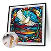 Flying Pigeon Glass Painting-Paint by Numbers Acrylic Painting 40*40CM