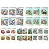 6Pcs Diamond Painting Countryside Handmade Card Wish Greeting Cards