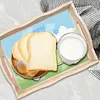 DIY Diamond Painting Wooden Tray Food Tray with Handle Living Room Decoration Easter Wooden Tray Kit