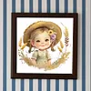 >SALE<5D DIY Full Round Drill Diamond Painting Baby Girl Home Decoration Art Craft