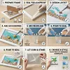 DIY Resin Beach Art Craft Kit with Frame, Resin Art Sea Glass Craft, Ocean Color Design, Materials for Adults Home Decor Desk Display, Ocean Themed DIY Kit Set and Creative Birthday Gift