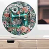 Sewing Machine Acrylic DIY Diamond Painting Clock Kit Diamond Art Clock