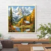 Diamond Painting-DIY Full Round Drill Snow Mountain(40*40 CM)