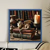 The Dragon In Study-11CT Stamped Cross Stitch 50*50cm/19.69*19.69in