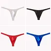Seamless Solid Thong Men T-back Thin Low-Waisted Underpants