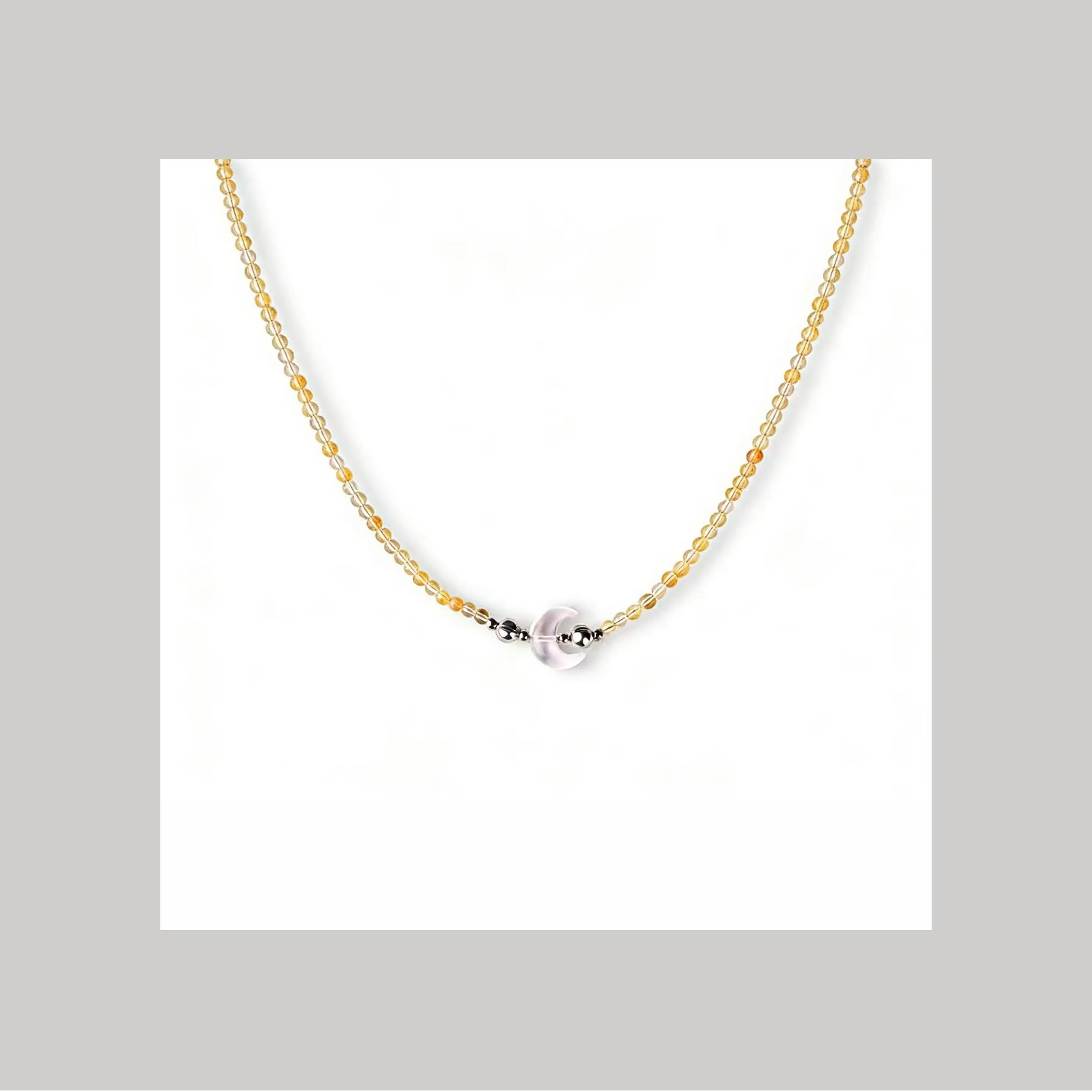 Golden Aura Magnetic Crystal Necklace from AwakenDust, product view