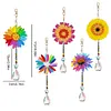 5Pcs Acrylic Double Sided Sunflower Full Drill Suncatcher Diamond Painting Kit