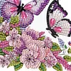 (US Local)2Pcs Butterfly Special Shape Diamond Painting Hanging Pendants for Wall Window Decor