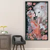 Girl Lion-14CT Stamped Cross Stitch 40*70cm/15.75*27.56in (Big Size)