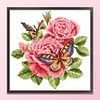 Butterfly - Partial Embroidery 9CT Stamped Cross Stitch Bead Embroidery - 27*27CM