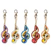 5pcs DIY Full Drill Diamond Paintng Special-shaped Musical Notes Key Chains