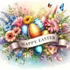 >SALE<5D DIY Full Round Drill Diamond Painting Happy Easter Kit Home Decor Art 30x30cm