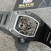 Richard Mille RM055 Black Carbon Skeleton dial Black Rubber Strap Super Clone