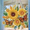 (US Local)DIY Acrylic Special Shaped Diamond Painting Flower Ornament Hanging Kit