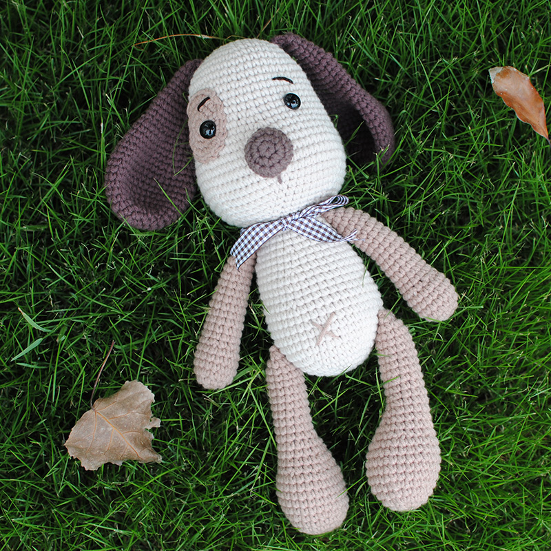 Handcrafted Crochet Puppy DIY Kit &ndash; Deluxe Yarn Gift Set