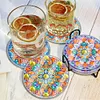 6Pcs/set Diamond Painting Mandala Water Proof Coaster Cup Cushion