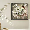 Flower Skirt Beauty-Partial Special Shaped Diamond Painting 30*30CM