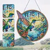 Diamond Painting Wooden Hummingbird Hanging Clock Kit