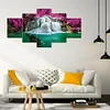 (US Local)Waterfall 5D DIY Full Drill Round Big Size Diamond Painting Kit for Home Decor 95x45cm