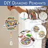 2pcs DIY Diamond Painting Butterfly Wind Chimes Crystal Window Suncatcher Craft Set Birthday Gifts Home Garden Decor