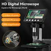 4.3 Inch Digital Microscope with 8 LED 1000X Handheld Portable Digital Magnifier