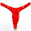 Men's Lingerie Gay Jockstrap Tanga Thong Men Shiny Ruched Pouch Panties G-string Thong